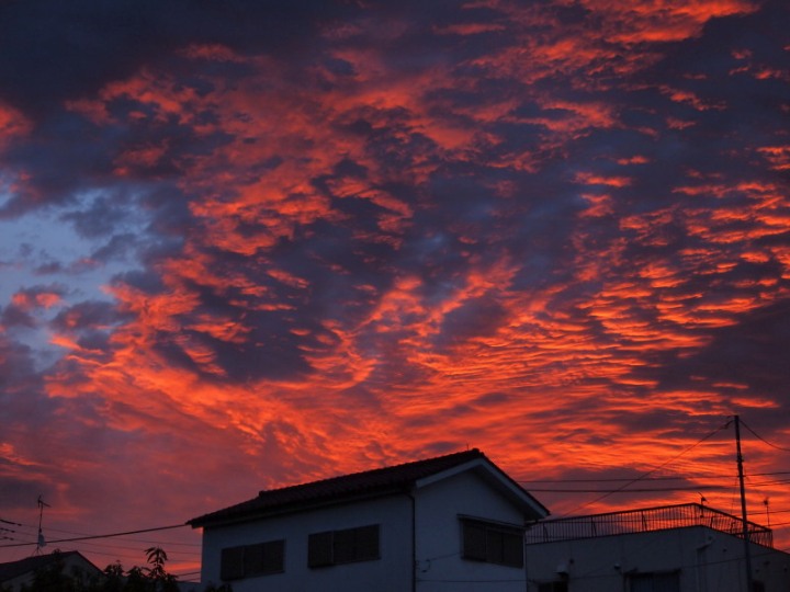 朝焼け雲の写真