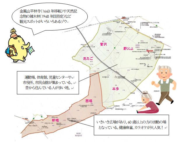 西部圏域地図