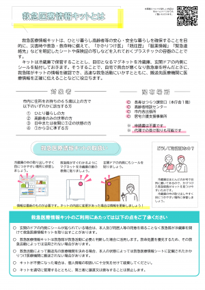 救急医療情報キット裏