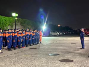 新座消防署長　激励
