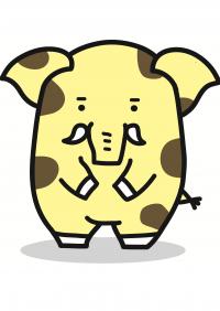 おじぎするゾウキリン