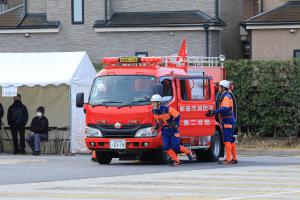 ポンプ車操法の展示