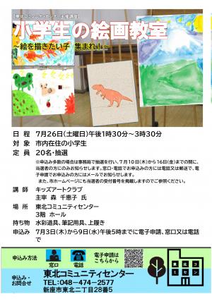 絵画教室チラシ