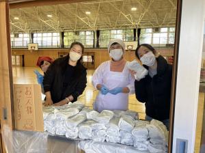 餅つき大会・防災訓練・ガラポン抽選会