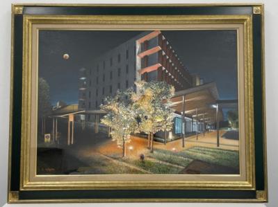 オレンジライトアップ絵画