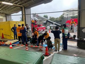 煙の中を歩く煙中体験