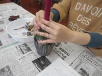 クリスマスツリーを作ろう　制作中