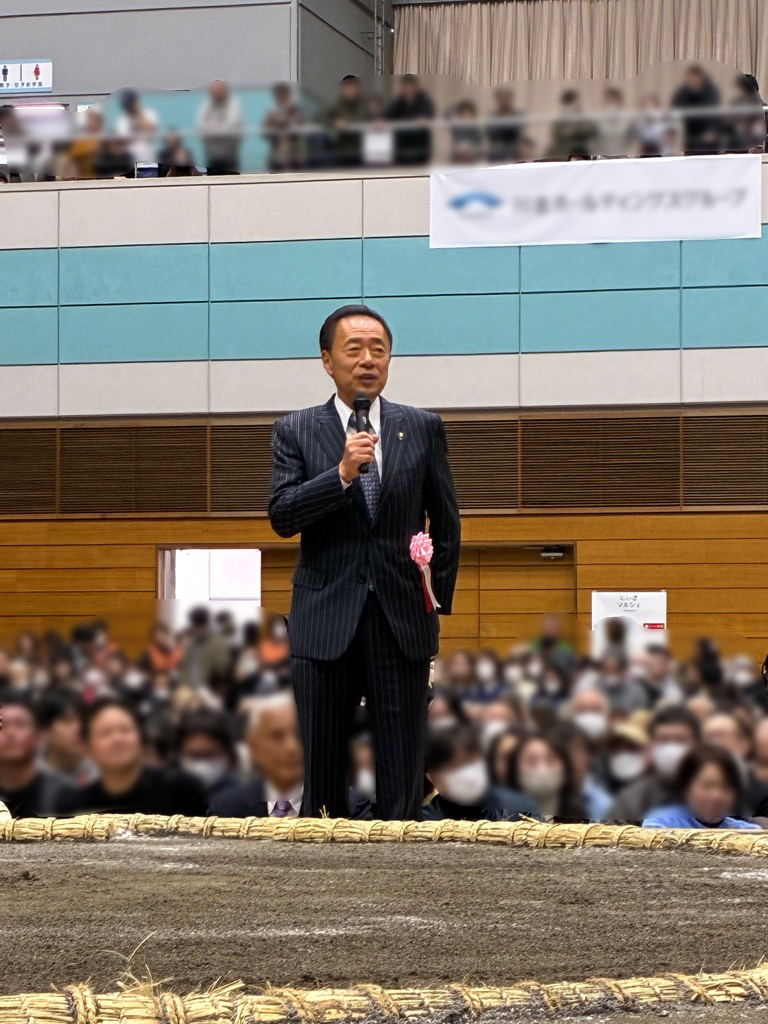 市長あいさつの様子
