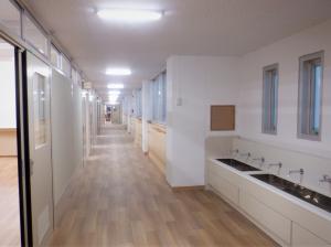 改修後の廊下の状況