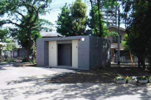 屋外トイレ改築後の外観状況