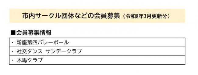 3月の会員募集
