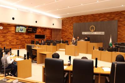 小中学生議会の様子