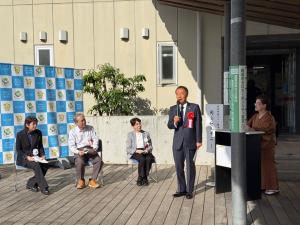文化祭開会セレモニーの写真
