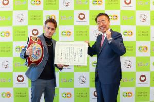 高田勇仁選手表敬訪問